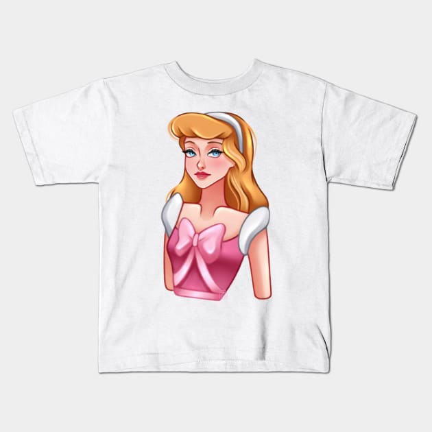 Pink Lady C Kids T-Shirt by Smilla